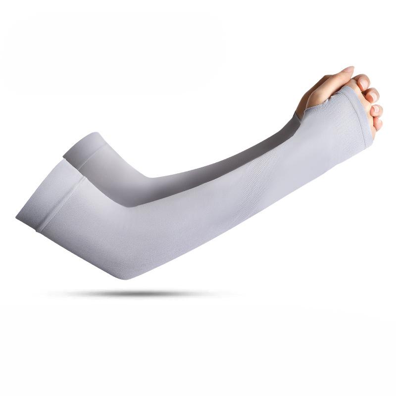 Sun Protection Ice Silk Polyester Sleeves Summer Cycling Outdoor Men's Driving Arm Sleeves Long Style