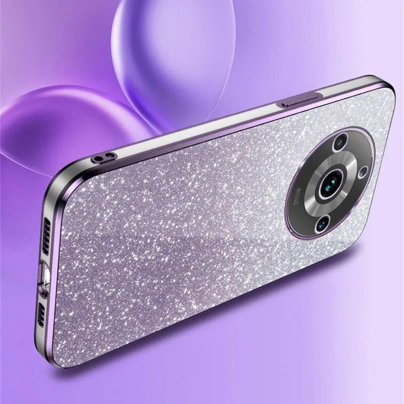 Роскошный чехол с градиентным блестящим покрытием для OPPO Realme 11 Pro 9 8 V25 V23 V13 C55 C53 C35 C33 C21Y Reno 10 5, силиконовая задняя крышка