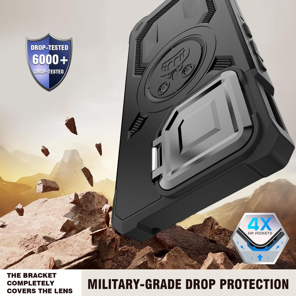 Магнитный чехол для телефона ASUS ROG Phone 8/9 С подставкой 360° Защита камеры Прочный противоударный бронированный чехол