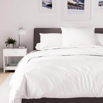 Пододеяльник из поликоттона 140х200 см PERCALE белый, Soleil d'ocre
