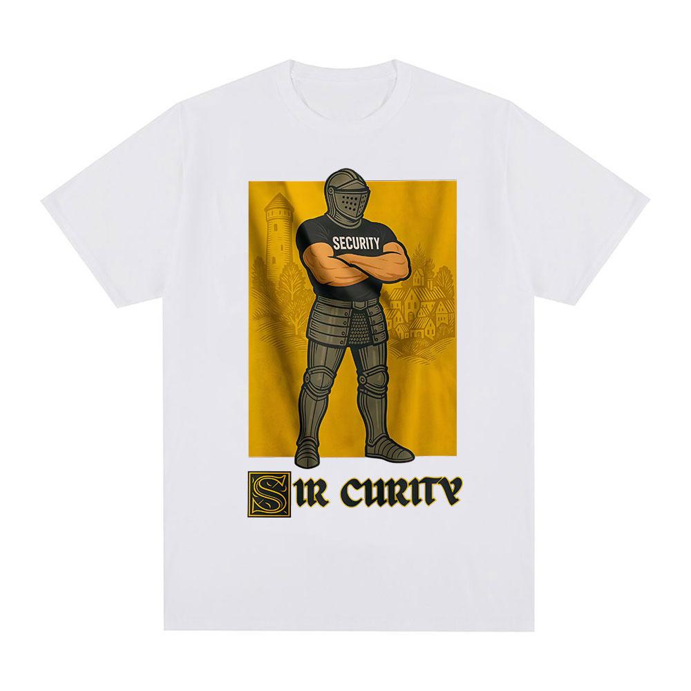 Sir Curity Funny Knight Meme Graphic Tshirts Unisexs Women Clothing Cotton Casual Oversized Short Sleeves T Shirts Streetwear
