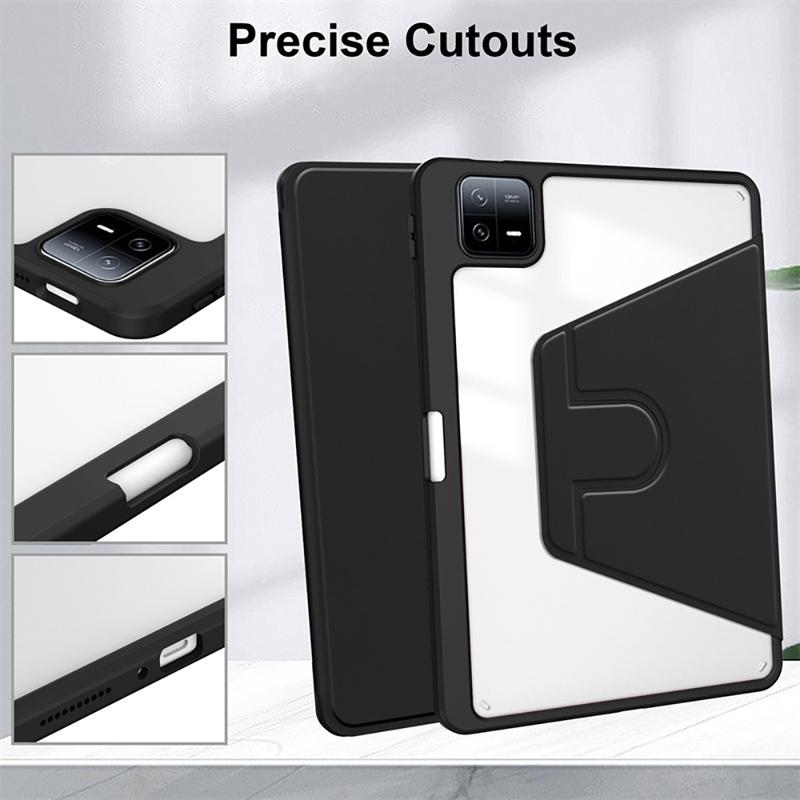 360° Rotation Smart Case For Redmi Pad SE 11 2 11 Funda Rotation Cover Xiaomi Mipad 6 5 11 7 7s PRO 11.2 12.5 6s 12.4 Max 12.1