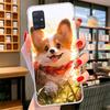 Cartoon Corgi Cute Dog Cover Phone Case For Samsung Galaxy A12 A22 A32 A52 A72 A02S Phone Case Note 20 Ultra 10 S10 Plus A51 A71