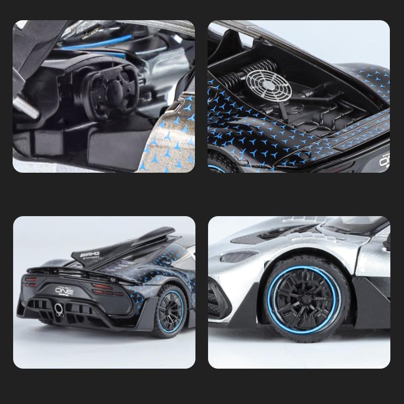 1:32 Без AMG ONE Суперспортивный Автомобиль Сплав Литье под Давлением Металлическая Модель Звук Свет Хобби Коллекционные Предметы Домашние Модные Украшения Подарки на День Рождения