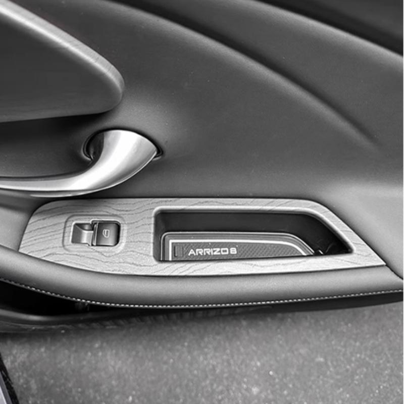 LHD ABS wood For Chery Arrizo 8   2024 interior accessoire window switch steering wheel cover gear shift AC vent cover