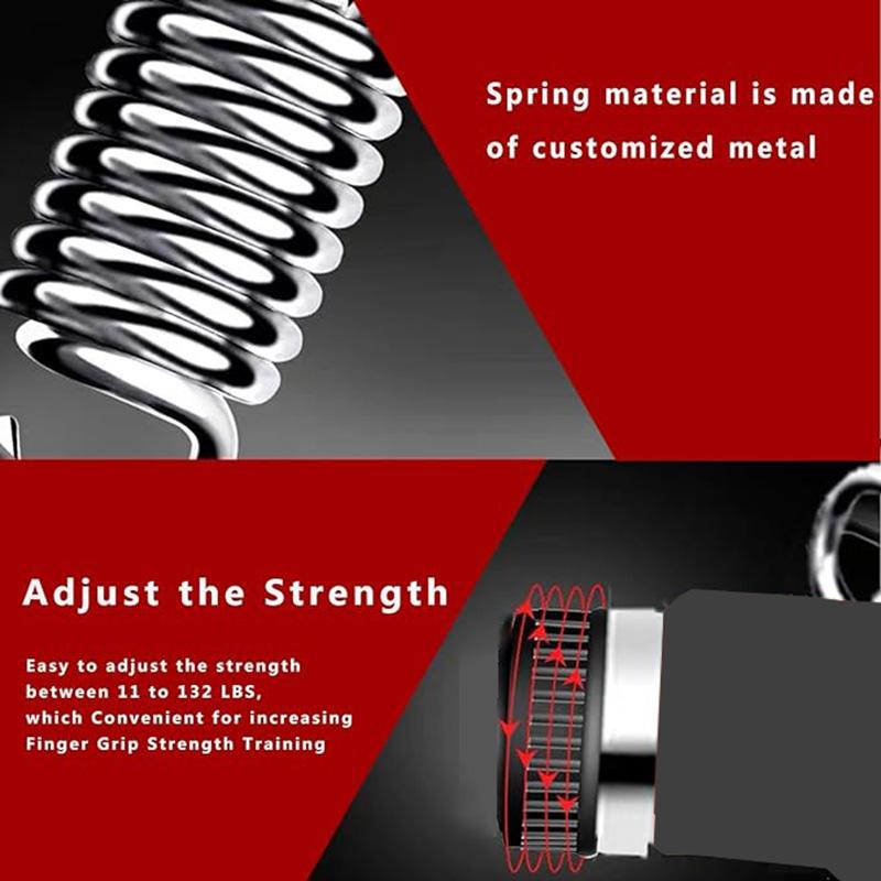 Регулируемый Портативный Электронный Счетчик Времени Кистевой Эспандер 10-120КГ Профессиональный Тренажер для Рук Сила Мышц Тренировка Запястья