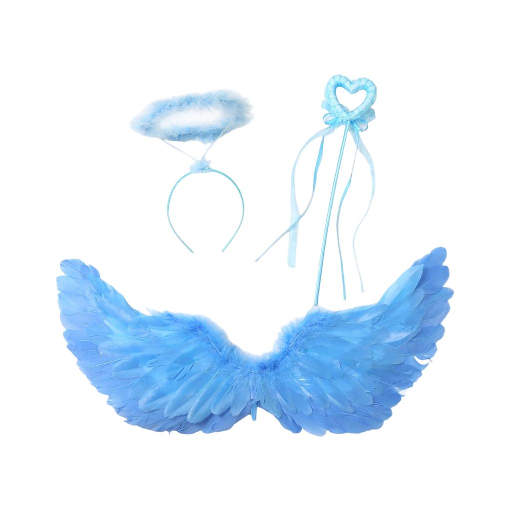 Комплект костюма для женщин Ангельские перья Ободок Палочка для Хэллоуина Косплей