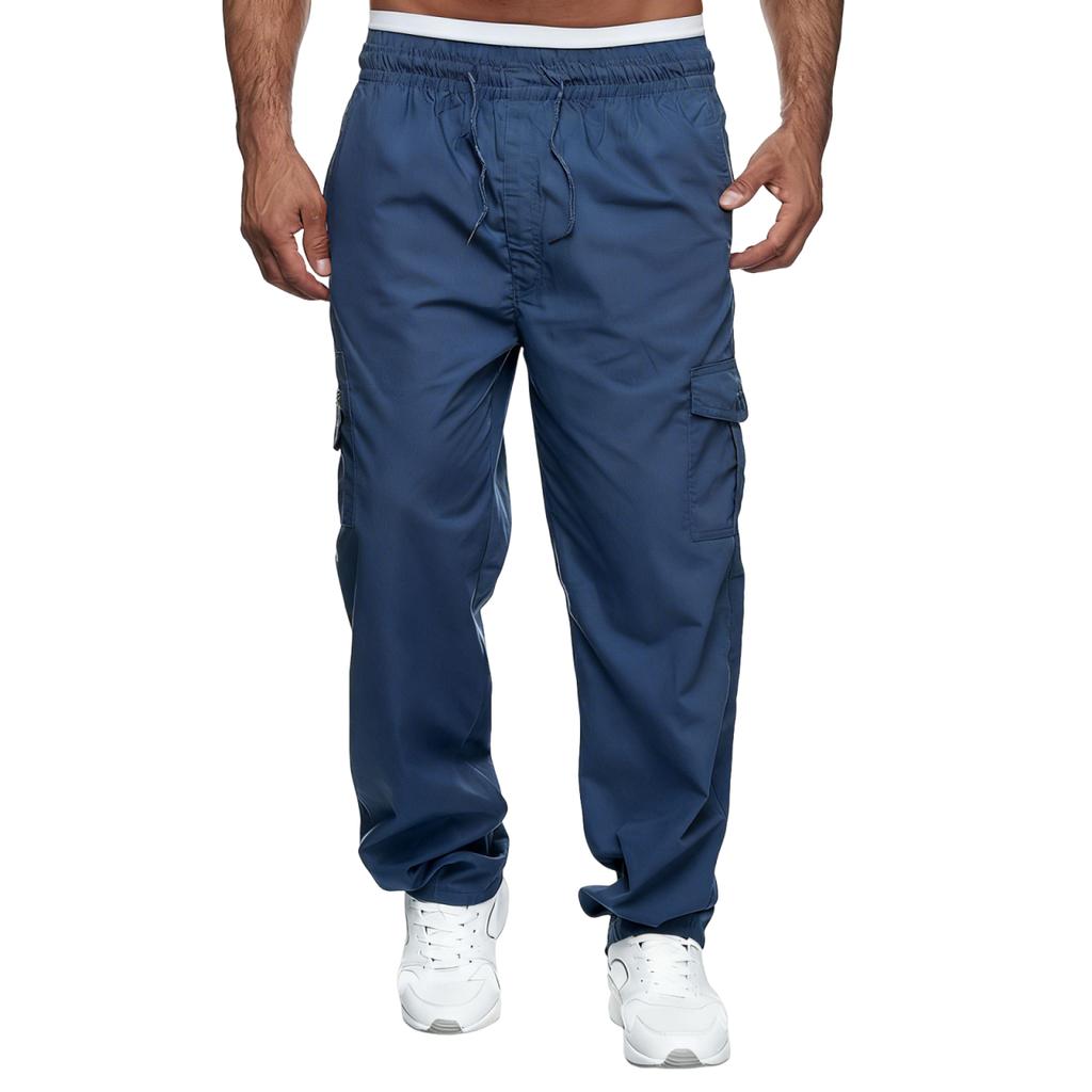 Men's Multi-pocket Wide-leg Work Pants / Outdoor Pants / Fitness Pants