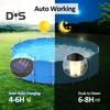 6 Pcs Solar Pool Lights Waterproof Outdoor Ground Pool Frame Lights Yard Garden Decoration Night Lights for Fence Framed Above Ground Pools