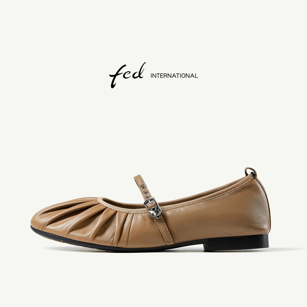 Women's Shoes Spring Round Head Shallow Mouth Low Follow up Shoes Mom Shoes Bean Shoes Ballet Mary Jane Women