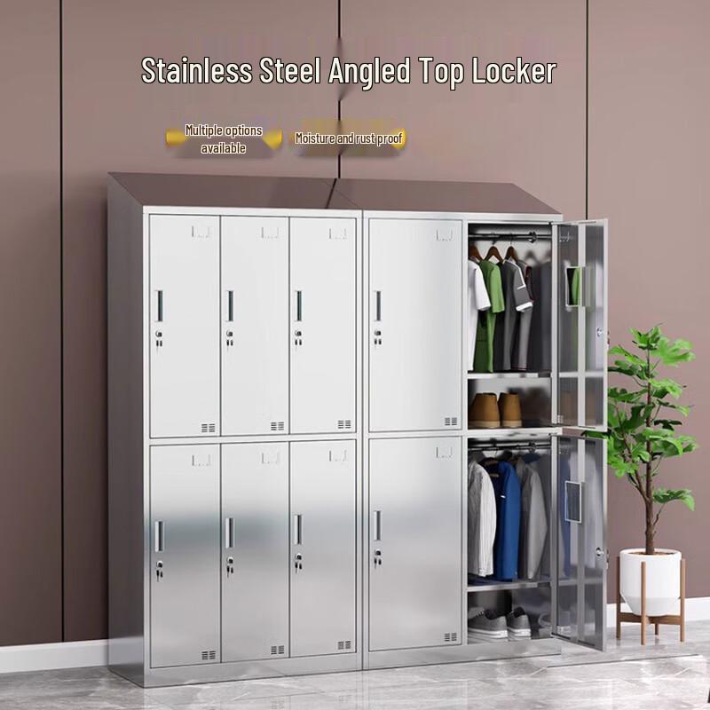 Lieve 304 Stainless Steel Sloped-Top Employee Locker