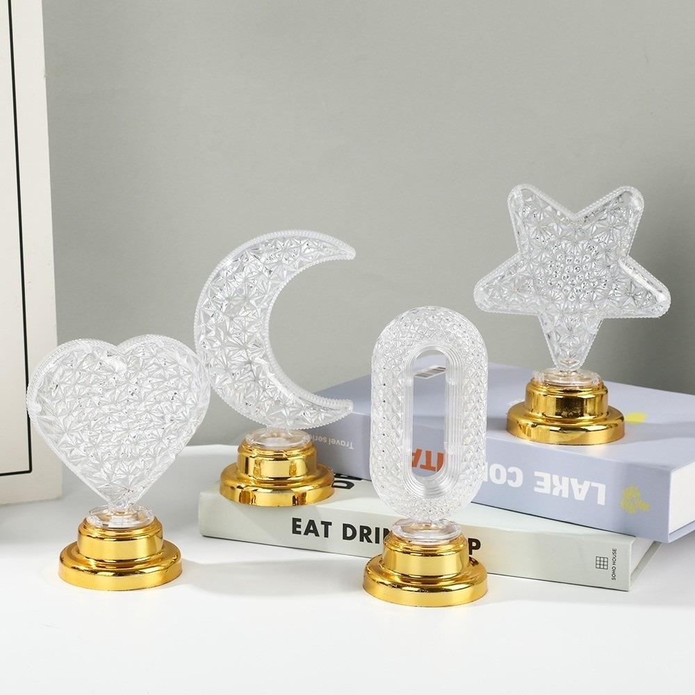 Star Moon Design Table Decor Lamp Multi-Color Color Changing Lamp Bedroom Night Light Home Decor