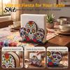 Table Paper Towel Stand Day of The Dead Wooden Skull Napkin Holder, Decorative Floral Tissue Dispenser, Restaurant Decor Dia De Los Muertos Holder for