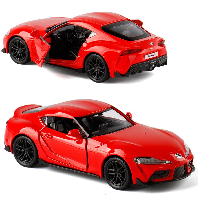 Форсаж JDM 2020 Toyota GR Supra Суперкар Симуляция Литой и Игрушечный Автомобиль RMZ city 1:36 моделей автомобилей из сплава, подарки для детей