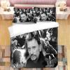 Johnny Hallyday Bedding Set Duvet Cover Sheet Printed Bed Set Pillowcase Bed Full Queen King Size Comforter Bedroom
