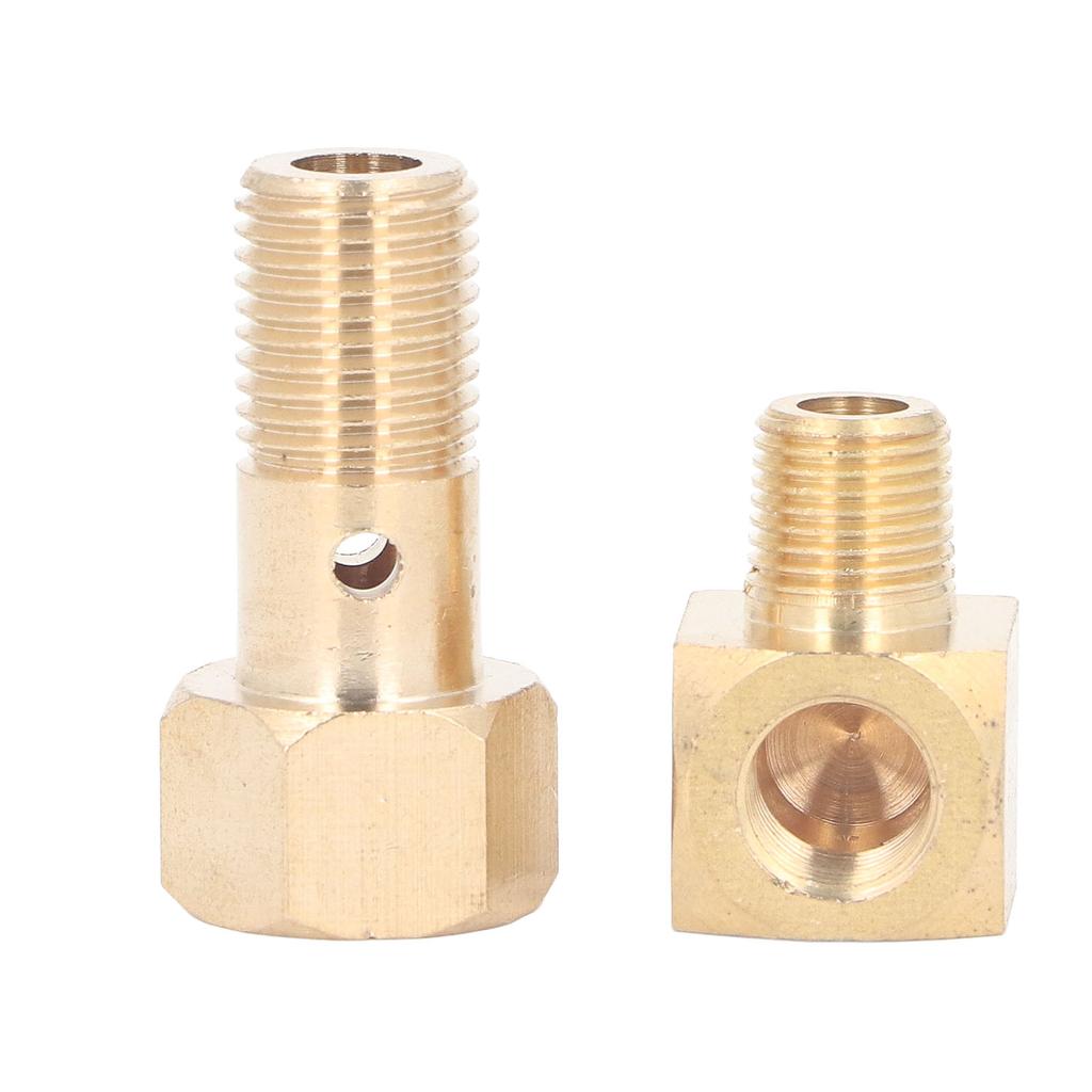 Датчик давления топлива Банджо-болт M12 X 1,25 дюйма 1/8-27 NPT Внутренняя резьба на Наружную резьбу Угловой фитинг-адаптер 90 градусов для Civic CRX