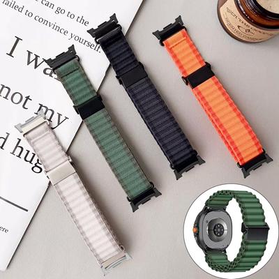 Спортивный ремешок для Samsung Watch Galaxy Watch 8 40 44мм/8 Classic Нейлоновый ремешок Ocean Loop для Galaxy Watch Ultra 2025 47мм браслет