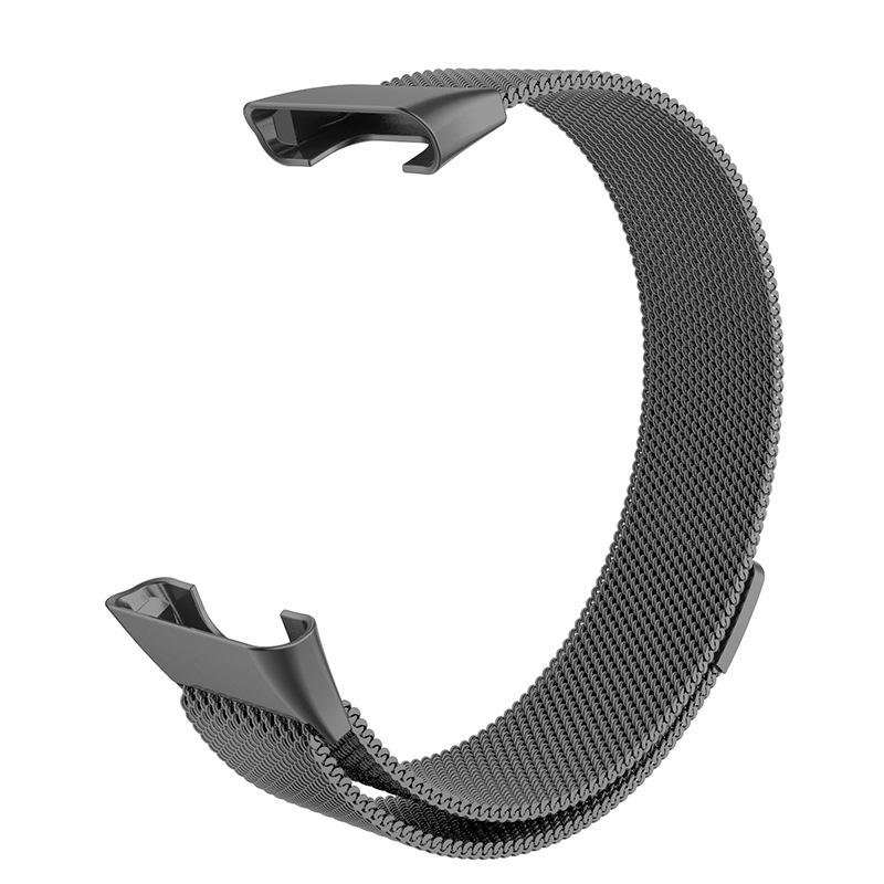 Совместим с Xiaomi Smart Band 7 Pro: Миланский ремешок из нержавеющей стали с магнитной застежкой на три бусины.