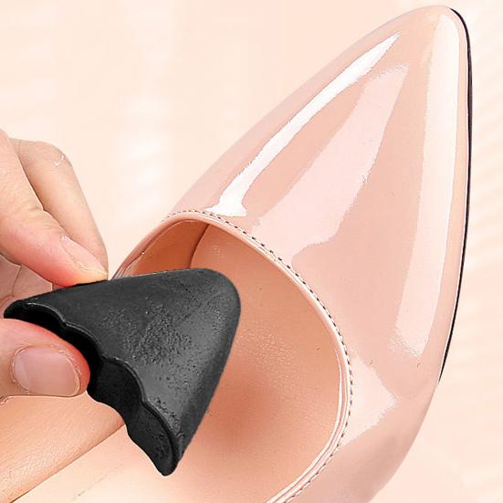 1 пара пенопластовых заглушек для пальцев, фиксирующих мешковатую обувь, утолщенный дизайн, мягкая текстура, подушечки половинного размера, женские и мужские аксессуары