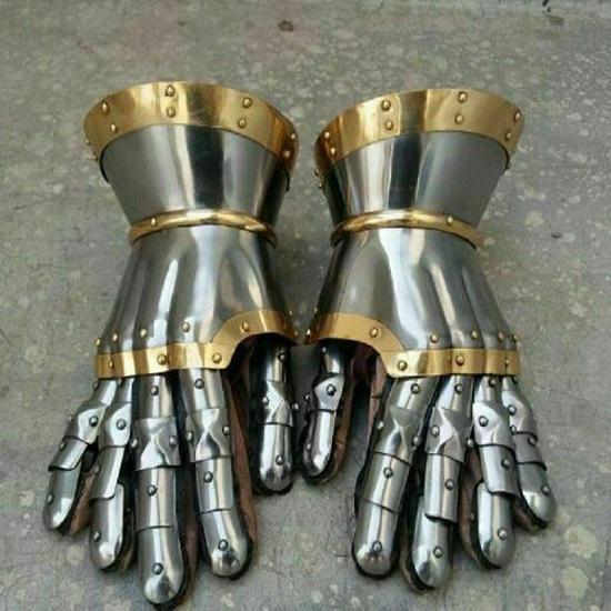 Medieval Steel Gothic Gauntlet Gloves New Antique Armour