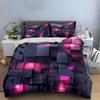 Geometric Neon Glow Bedding Set Bedding Duvet Cover Set Duvet Cover Pillowcases (1 * Duvet Cover 2 * Pillowcases, without duvet insert)