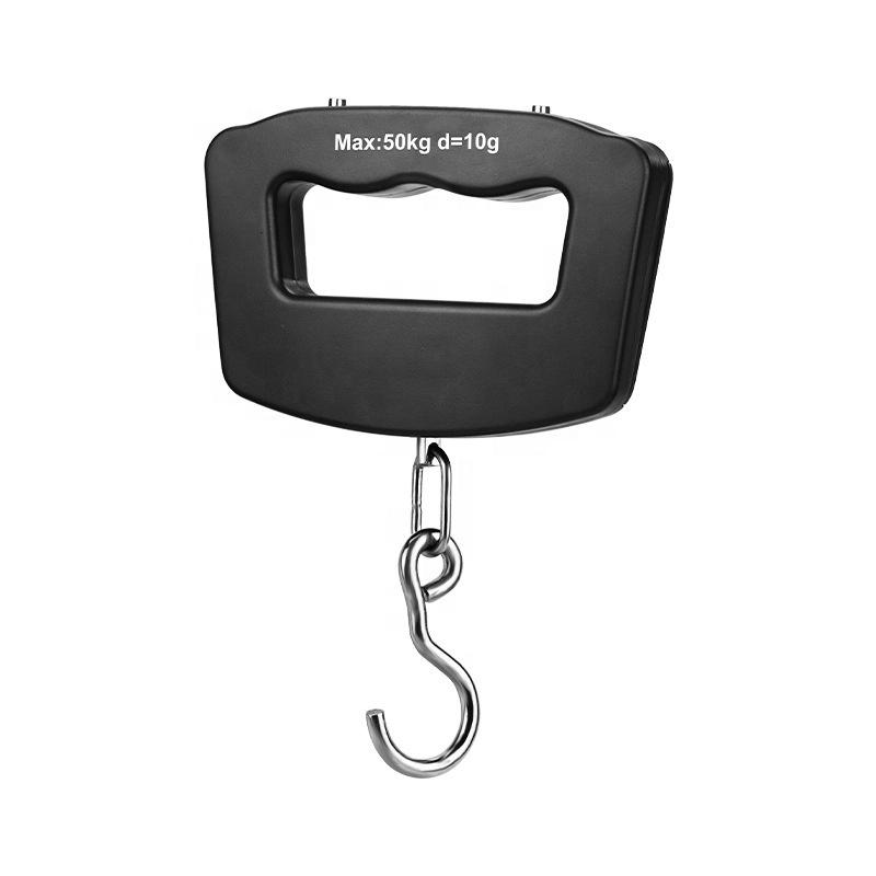 50kg LCD Digital Luggage Scale Portable Electronic Suitcase Scale Handled Travel Bag Weighting Fish Hook Hanging Scale