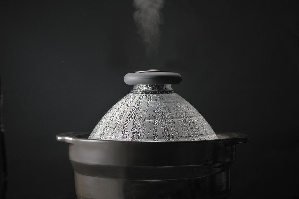 Hario GN-200B Глиняный горшок для риса «банко-яки» на 3 чашки со стеклянной крышкой