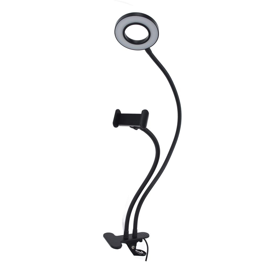 3 Color Modes Ring Light 6W Desk Lamp Portable Makeup Mirror Light  Video Conference