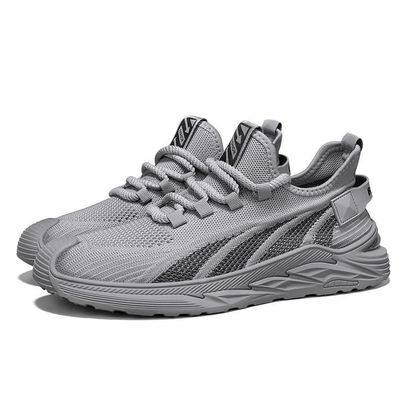 Модные новые мужские повседневные спортивные туфли, дышащие, Fly Woven, повседневные кроссовки для бега на открытом воздухе, нескользящие, износостойкие, баскетбольные, теннисные туфли