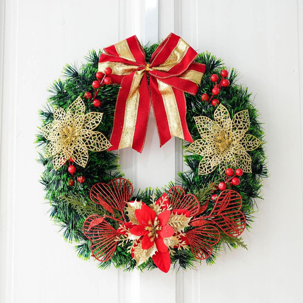 Western Grass Christmas Wreath: Door & Wall Hanging Decorations for Hotels, Malls, and Homes