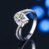 Женское кольцо с муассанитом цвета D 2 карата, серебро pt950, платина, кольцо для поцелуя ангела, обручальное кольцо с бриллиантом, обручальное кольцо, подарок для подруги