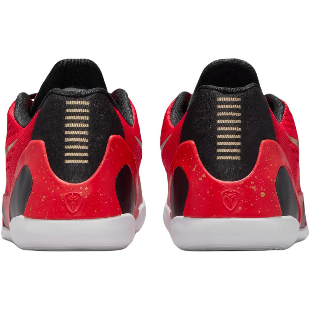 Nike Kobe 9 Rebound Дышащая поддержка Низкие Детские Баскетбольные Кроссовки Университетский Красный Унисекс IM9569-600