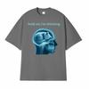 Hold on Im Thinking Silly Cat Meme TShirt Unisexs Clothing Vintage Fashion Tshirts Short Sleeve Cotton Casual T Shirt Streetwear