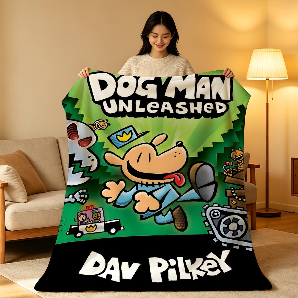Мультяшное одеяло D-Dog M-Man, короткий плюш высокой плотности, мягкое, приятное для кожи, для дивана, для сна, в комнате с кондиционером