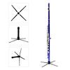 Western Concert Flute Tripod Holder Stand with 4 Metal Legs Detachable Portable Foldable