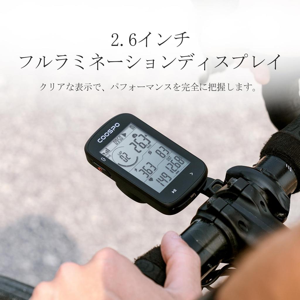 COOSPO CS300 Cycle Bicycle Road Bike Bluetooth Speed Sensor Power Meter Large Strava Japanese Instruction Manual Included Computer, GPS, Wireless,