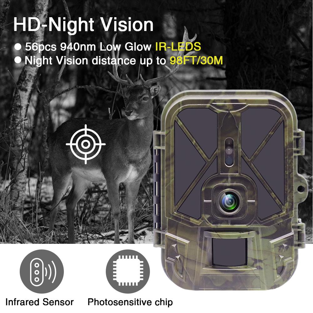 4K 30MP Live Stream WiFi Trail Camera  APP Bluetooth Hunting Cameras With 10000mAh Li-Battery Night Vision WiFi940PROLI
