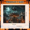 Wauprant Halloween Garage Door Cover Decorations 8 × 7 Ft, Giant Spider Haunted