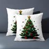 1 Pieces Christmas Tree Pattern Decorative Cushion Pillow Polyester pillowcase, sofa decorative cushion cov Headboard Pillow