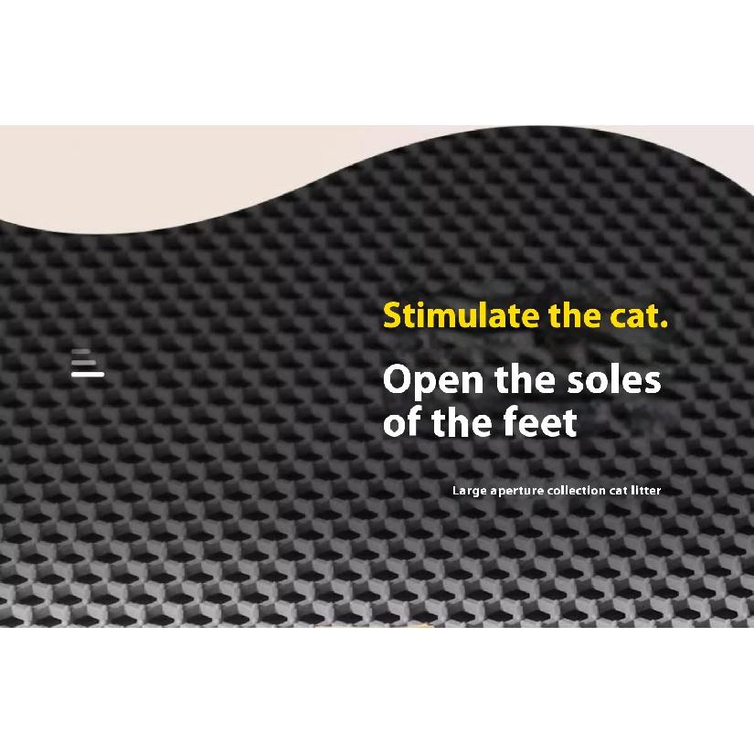 Extra Large Cat Litter Mat Heavy Duty Waterproof 2 Layer Non Slip Washable Pet Floor Protector Litter Box Sand Stopper