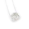 Les Trésors De Lily [J4078] — Белое серебряное колье «Rosa Romantica»