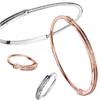 Pandora Браслет-бангл Rose Signature I D с паве 582313c01