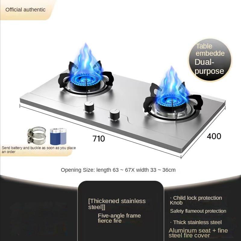 Stainless Steel Premium Built-in Gas Hob MGH-S633N Gas Cooker Dapur Gas Tabletop Built-in Slam Fire Cooker