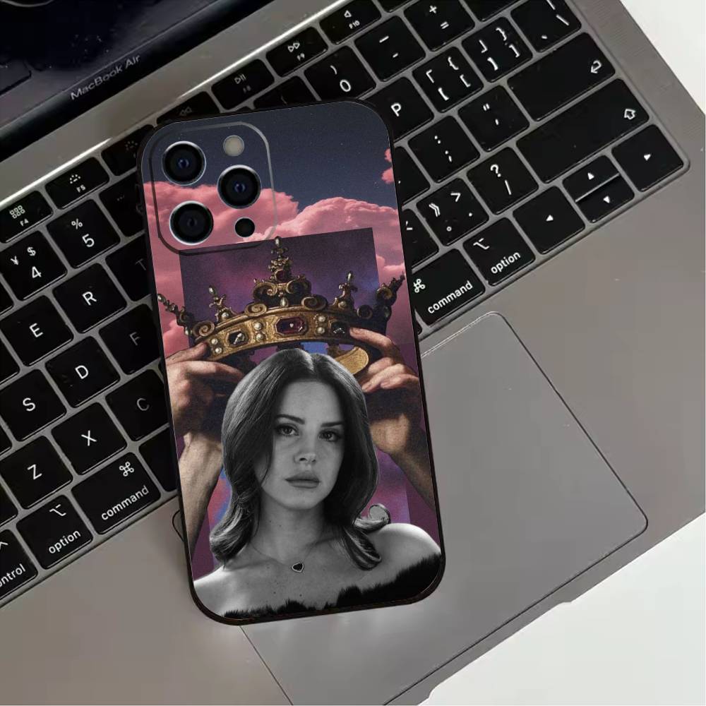 Чехол для телефона L-Lana D-Del Rey для iPhone 17,16,15,14,13,12,11 Plus,Pro Max,XS, Мягкий силиконовый черный чехол