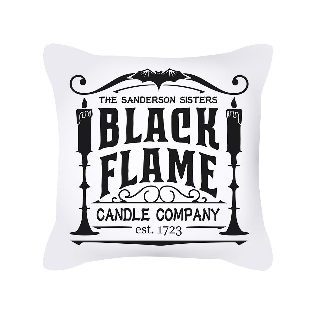 Halloween Cartoon Pumpkin Moon Bat House Decoration Pattern Pillowcase Bedroom Living Room Sofa Cinema Car Garden Pillowcase