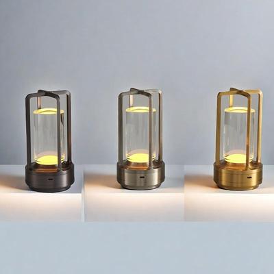 Перезаряжаемая светодиодная кемпинговая настольная лампа - Портативный USB ночник для улицы и спальни, Защита глаз, Для использования у кровати