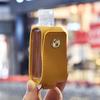Travel With Tassels Keyring Empty Bottle Hand Sanitizer Holder PU leather Cover Keychain Holder