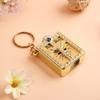Mini Dios Habla Hoy Bible Keychain Religious Christian Jesus Cover Keyring Gift