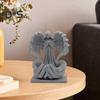 Фигурка ангела-хранителя, 3D-печатная статуэтка ангела, настольный ангел, украшение ручной работы, ирландский декор для офиса, гостиной