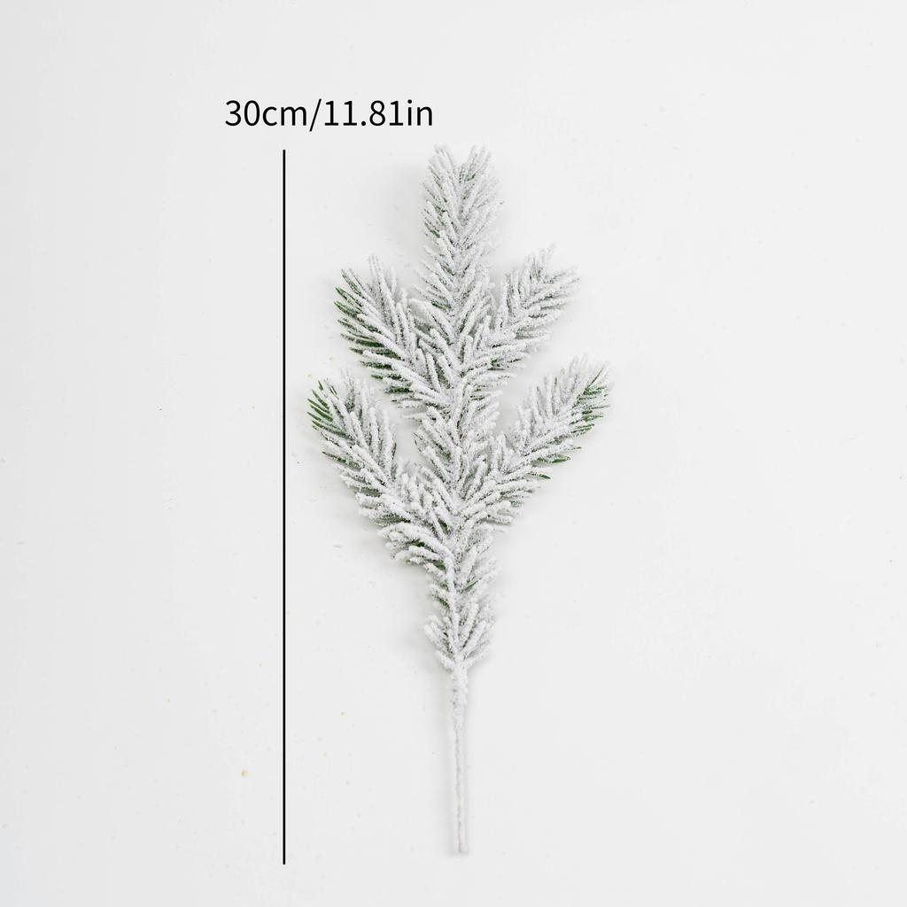 1 шт. Рождественская елка Сосновые ветки Искусственные Поддельные растения Снежные сосны Гирлянда Для Рождественского венка Украшение для вечеринки Рождественские подарки Украшение
